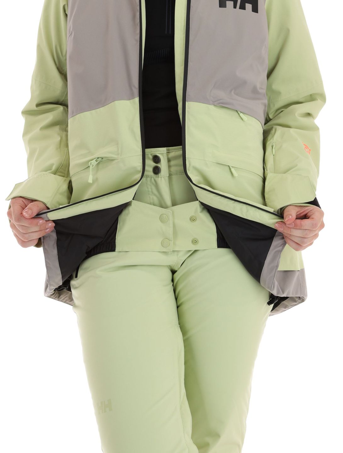 Helly Hansen, Powchaser 2.0 giacca sci donna Iced Matcha verde 