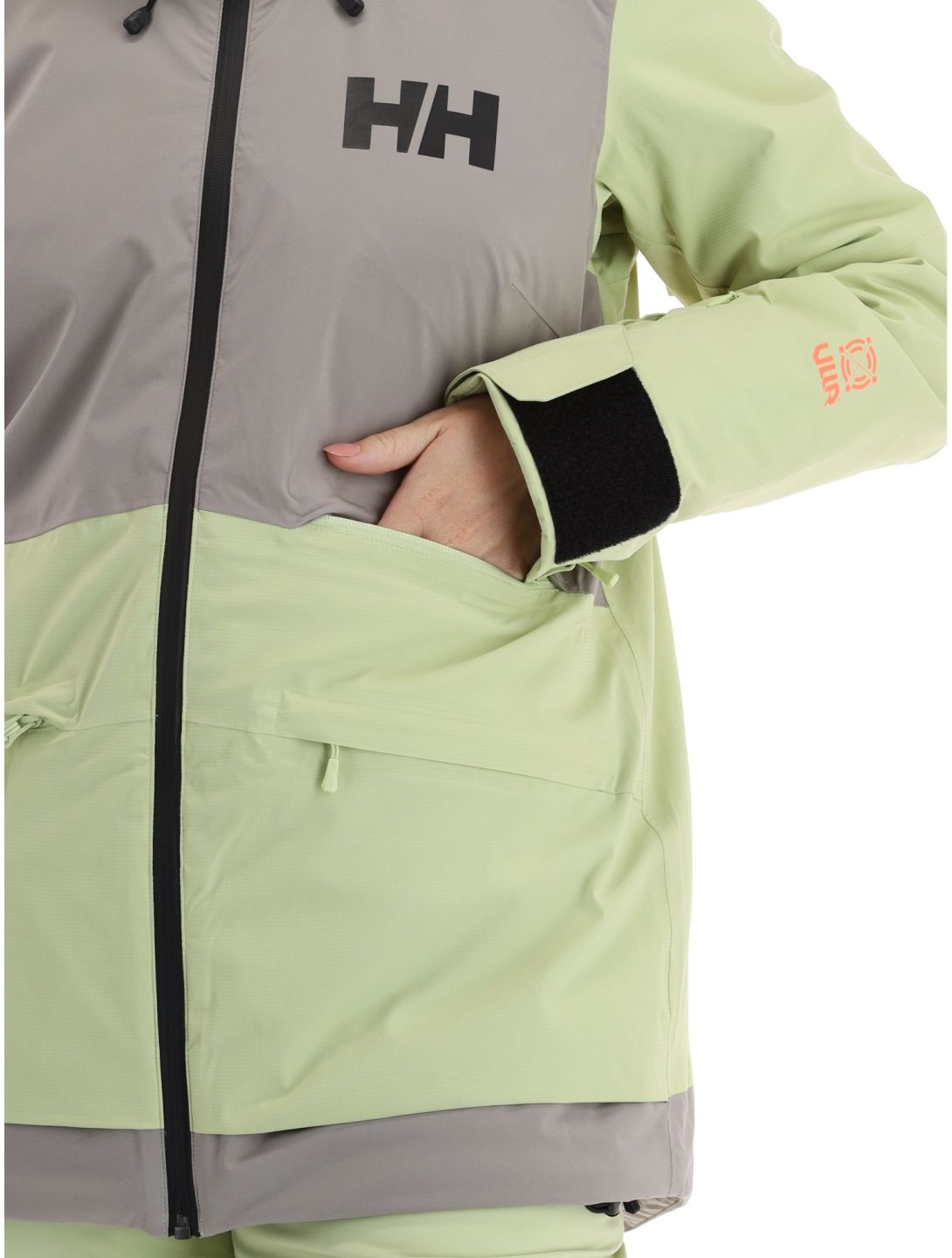 Helly Hansen, Powchaser 2.0 giacca sci donna Iced Matcha verde 