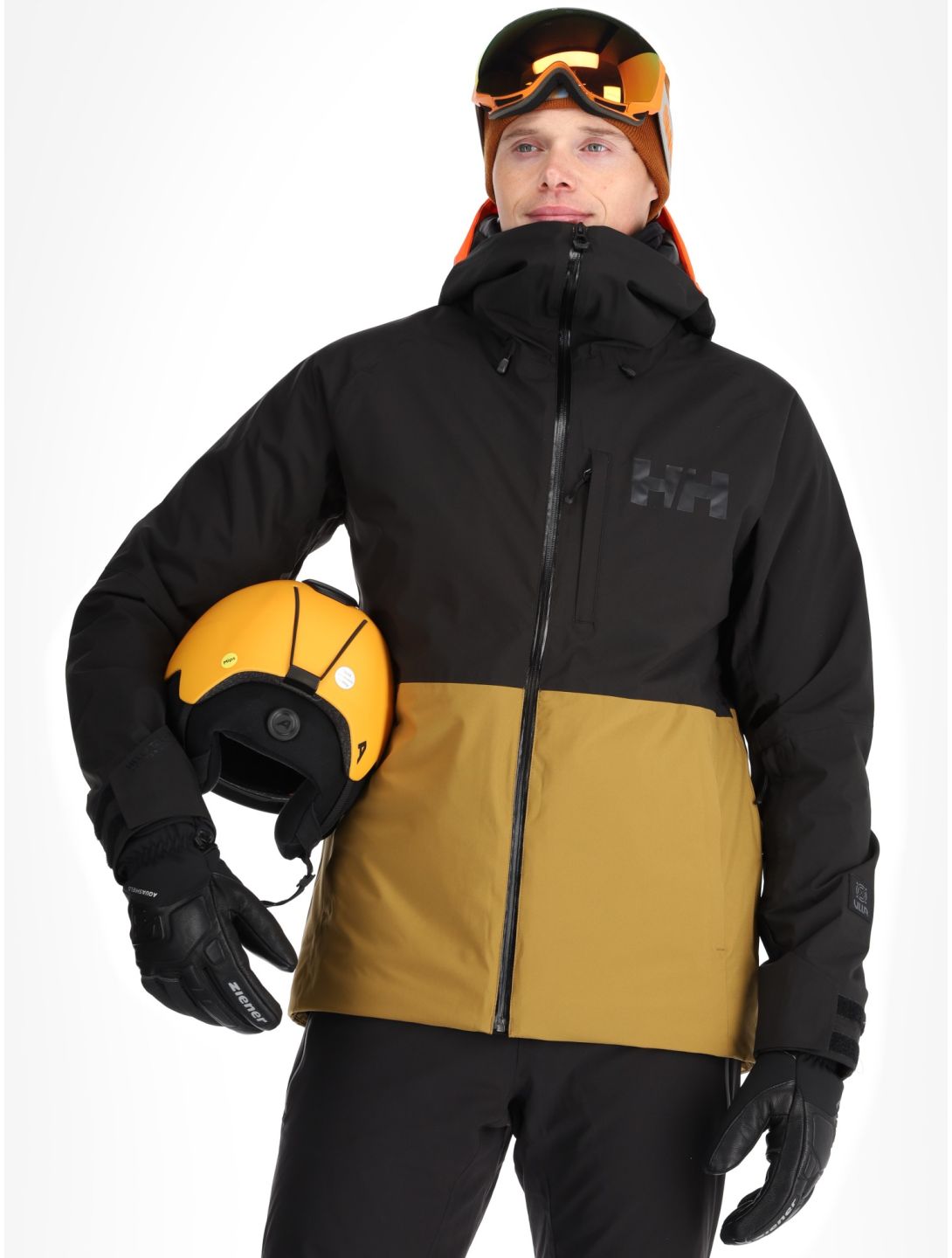 Helly Hansen, Powderface giacca sci uomo Lynx giallo 