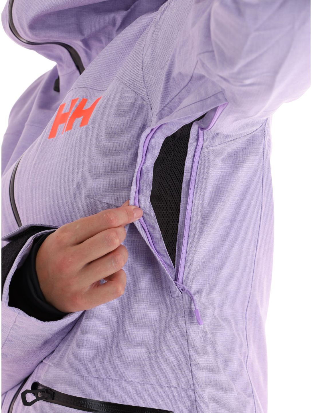 Helly Hansen, Powderqueen 3.0 giacca sci donna Heather viola 