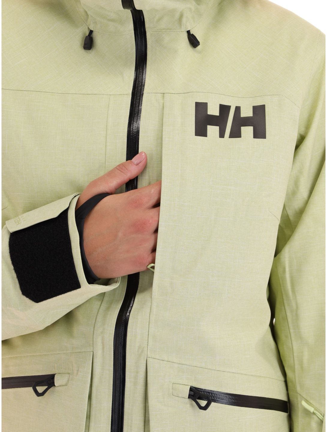 Helly Hansen, Powderqueen 3.0 giacca sci donna Iced Matcha verde 