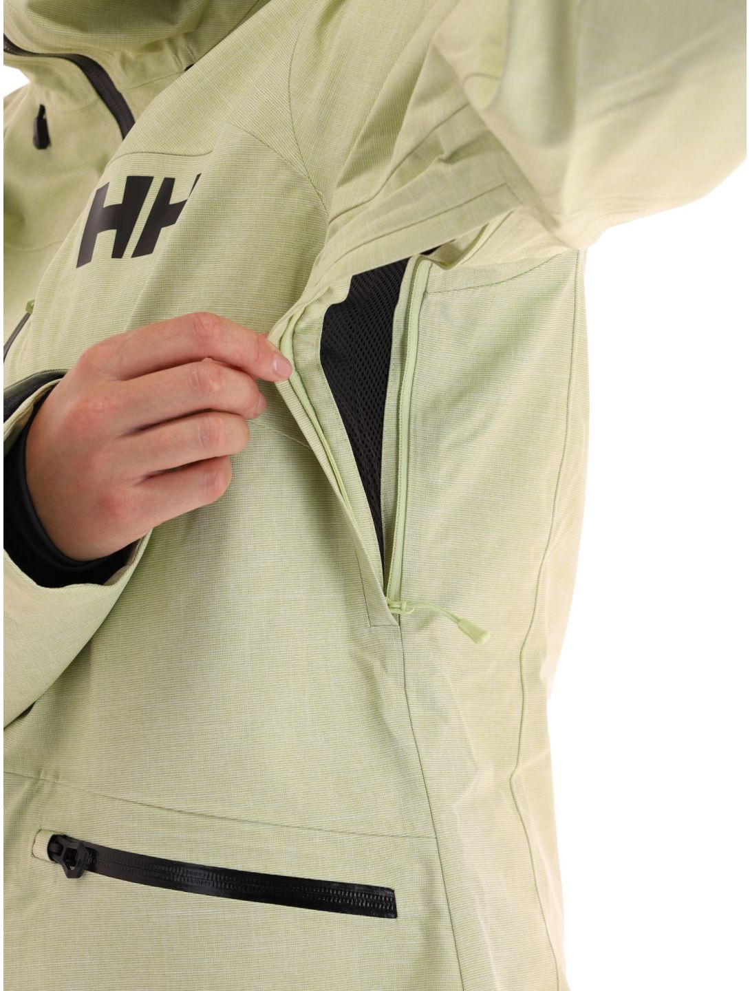 Helly Hansen, Powderqueen 3.0 giacca sci donna Iced Matcha verde 