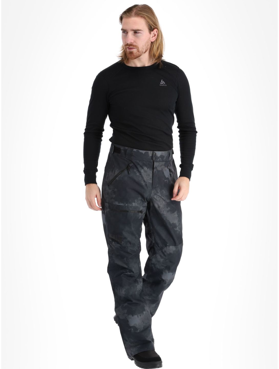 Helly Hansen, Sogn Cargo pantaloni da sci uomo Black Marble nero 