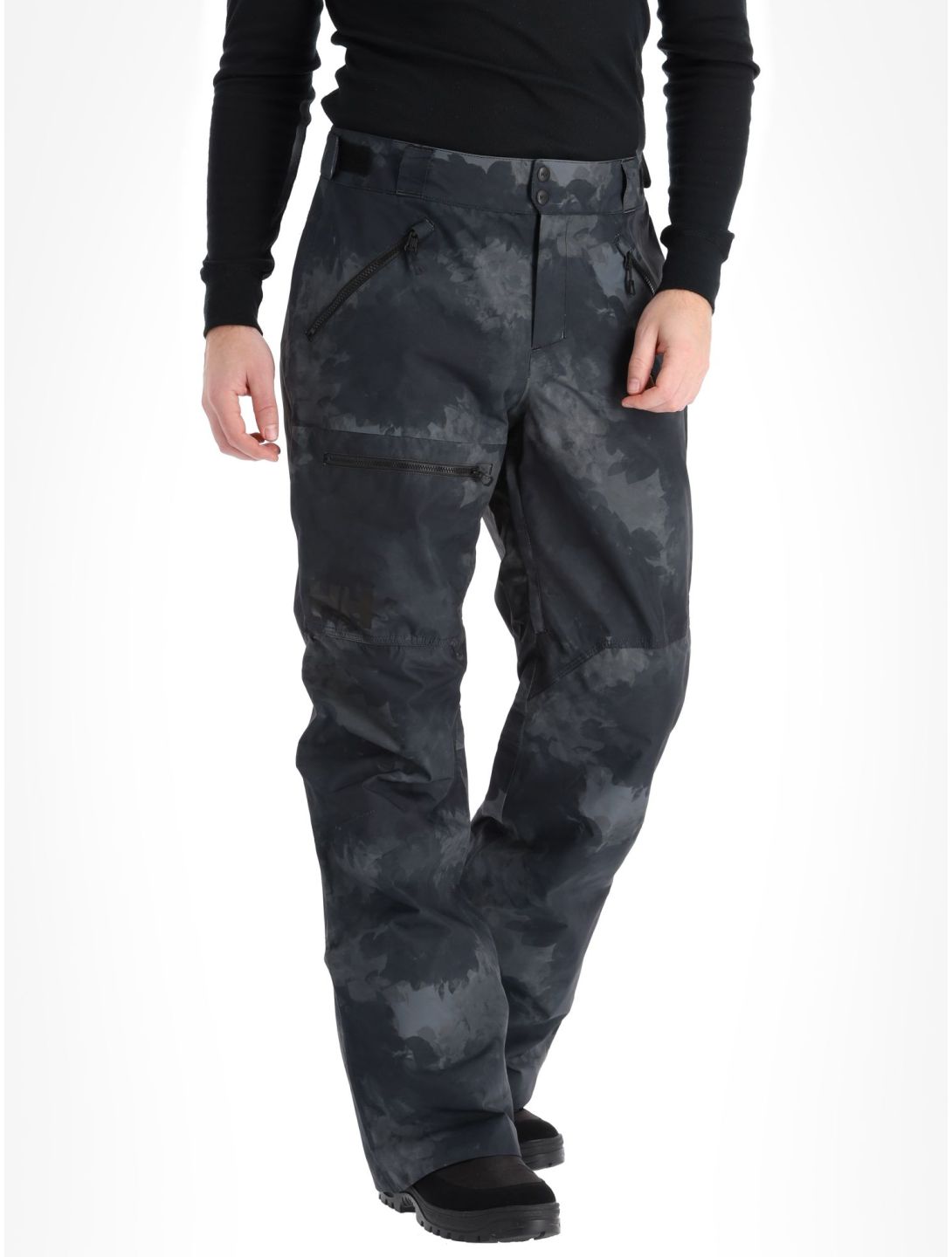 Helly Hansen, Sogn Cargo pantaloni da sci uomo Black Marble nero 