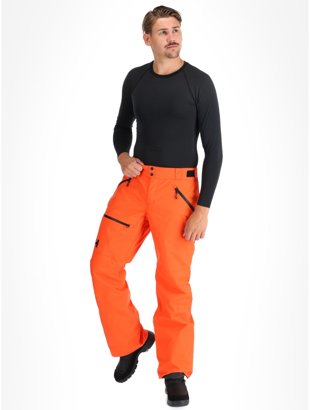 Helly Hansen, Sogn Cargo pantaloni da sci uomo Cherry Tomato arancio 