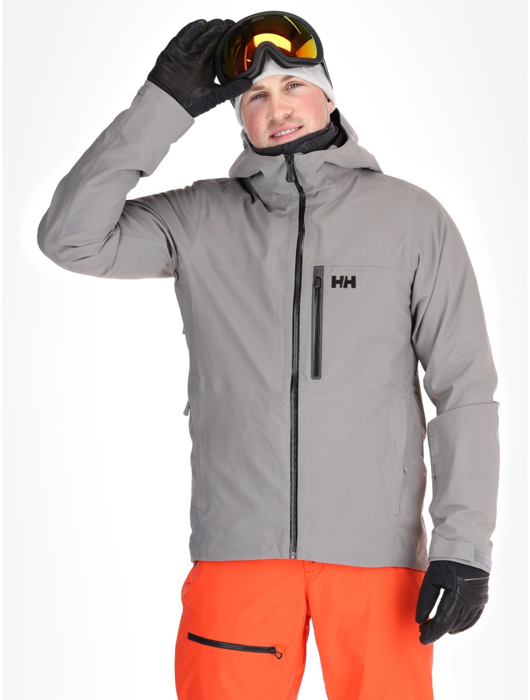 Helly Hansen, Swift 3L Shell guscio uomo Concrete grigio 