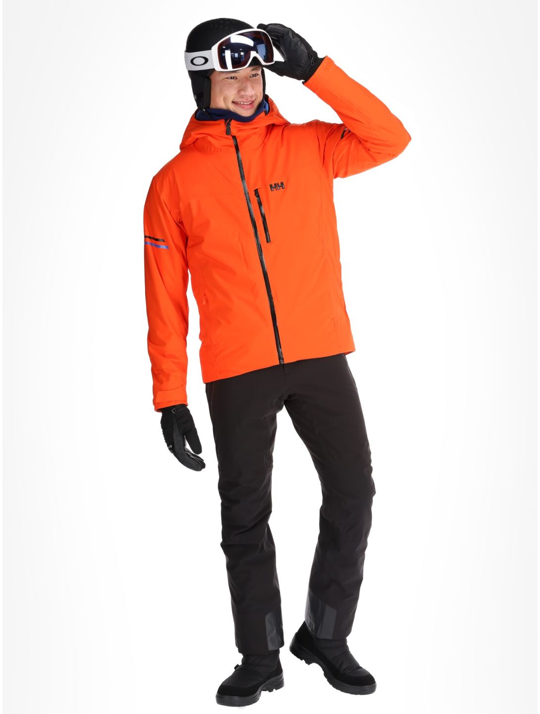 Helly Hansen, Swift Team giacca sci uomo Cherry Tomato arancio 