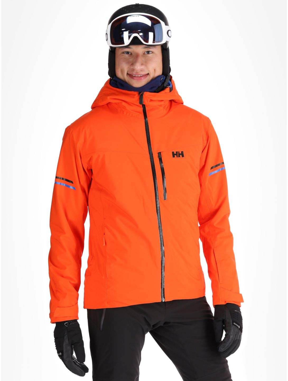 Helly Hansen, Swift Team giacca sci uomo Cherry Tomato arancio 