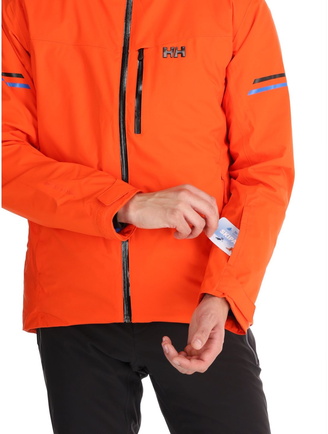 Helly Hansen, Swift Team giacca sci uomo Cherry Tomato arancio 