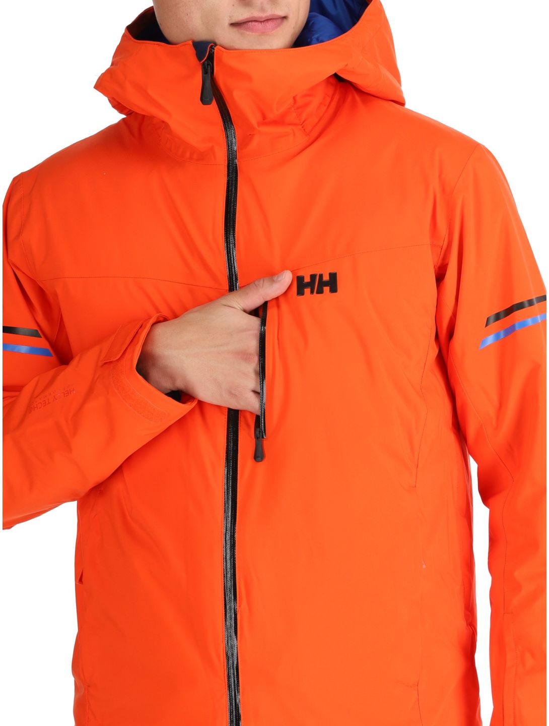 Helly Hansen, Swift Team giacca sci uomo Cherry Tomato arancio 