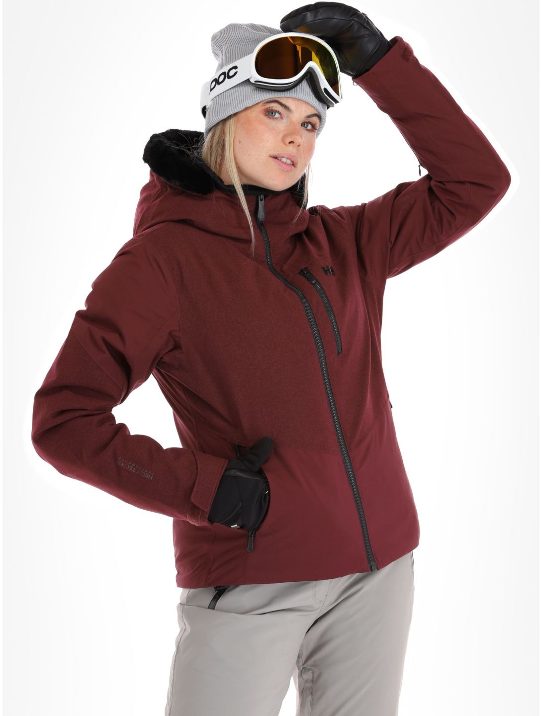 Helly Hansen, Valdisere 2.0 giacca sci donna Hickory viola 