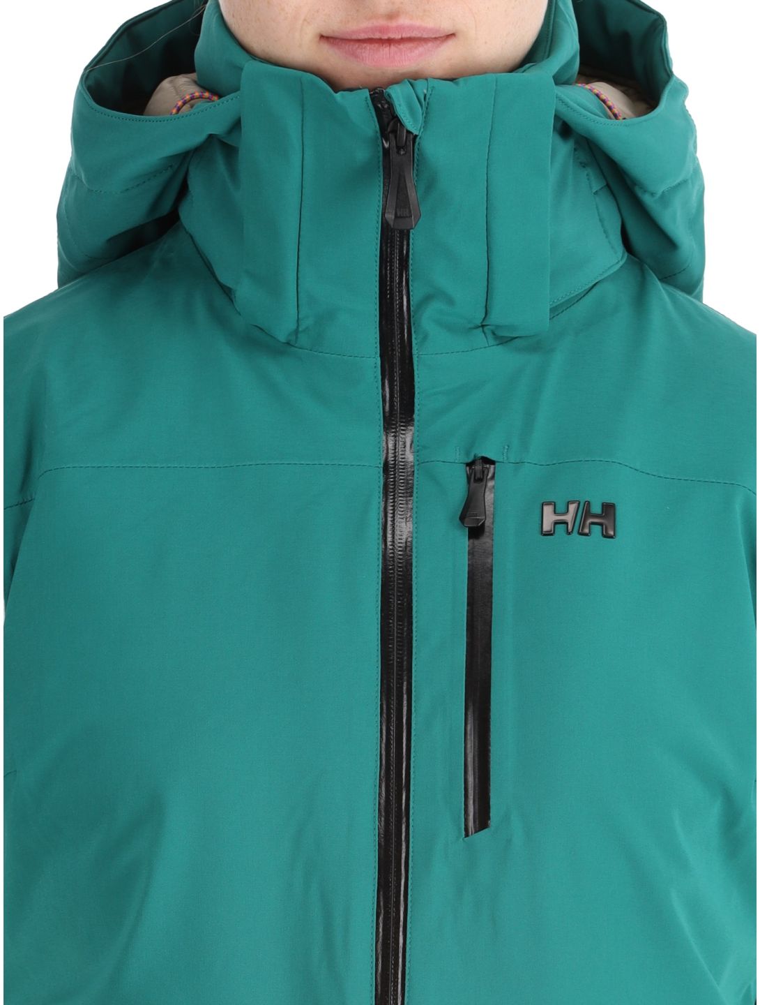 Helly Hansen, W Alphelia giacca sci donna Emerald Snow bianco, verde 