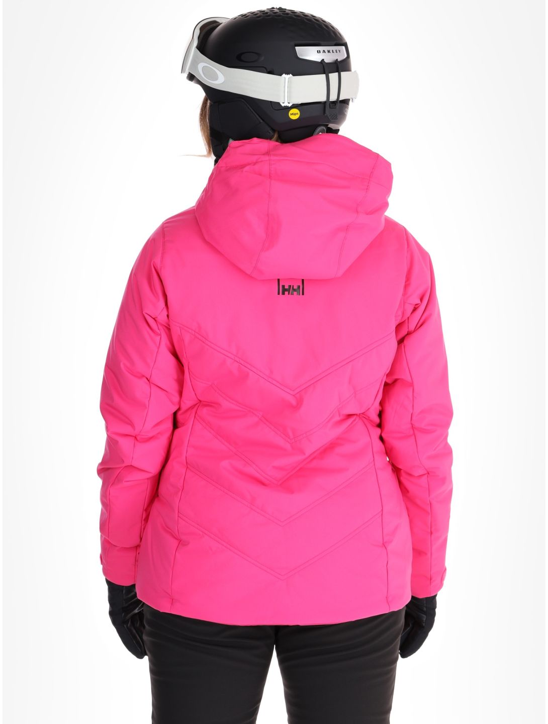 Helly Hansen, W Alpine Insulated giacca sci donna Dragon Fruit Black nero, rosa 