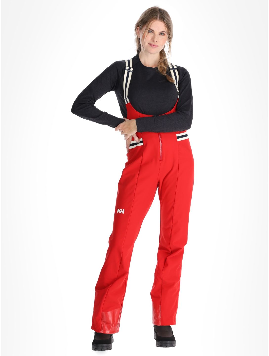 Helly Hansen, W Avanti Softshell Bib pantaloni da sci softshell donna Red rosso 