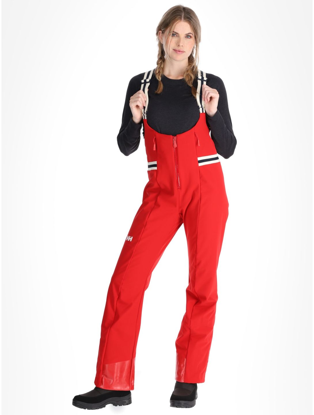 Helly Hansen, W Avanti Softshell Bib pantaloni da sci softshell donna Red rosso 