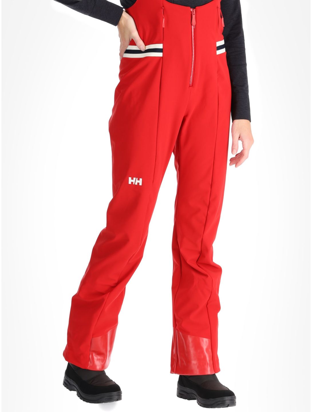 Helly Hansen, W Avanti Softshell Bib pantaloni da sci softshell donna Red rosso 