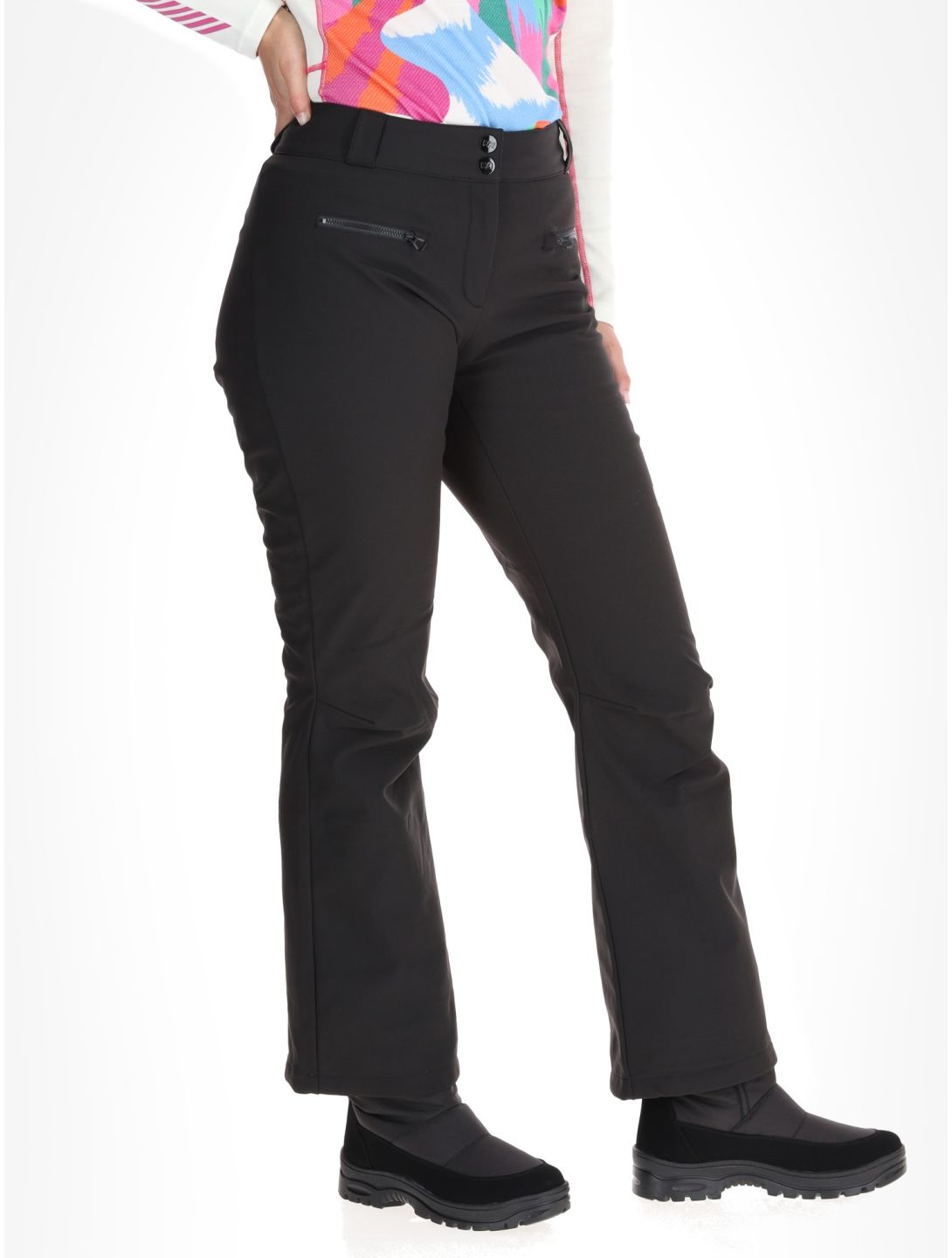 Helly Hansen, W Bellissimo 2 pantaloni da sci softshell donna Black nero 