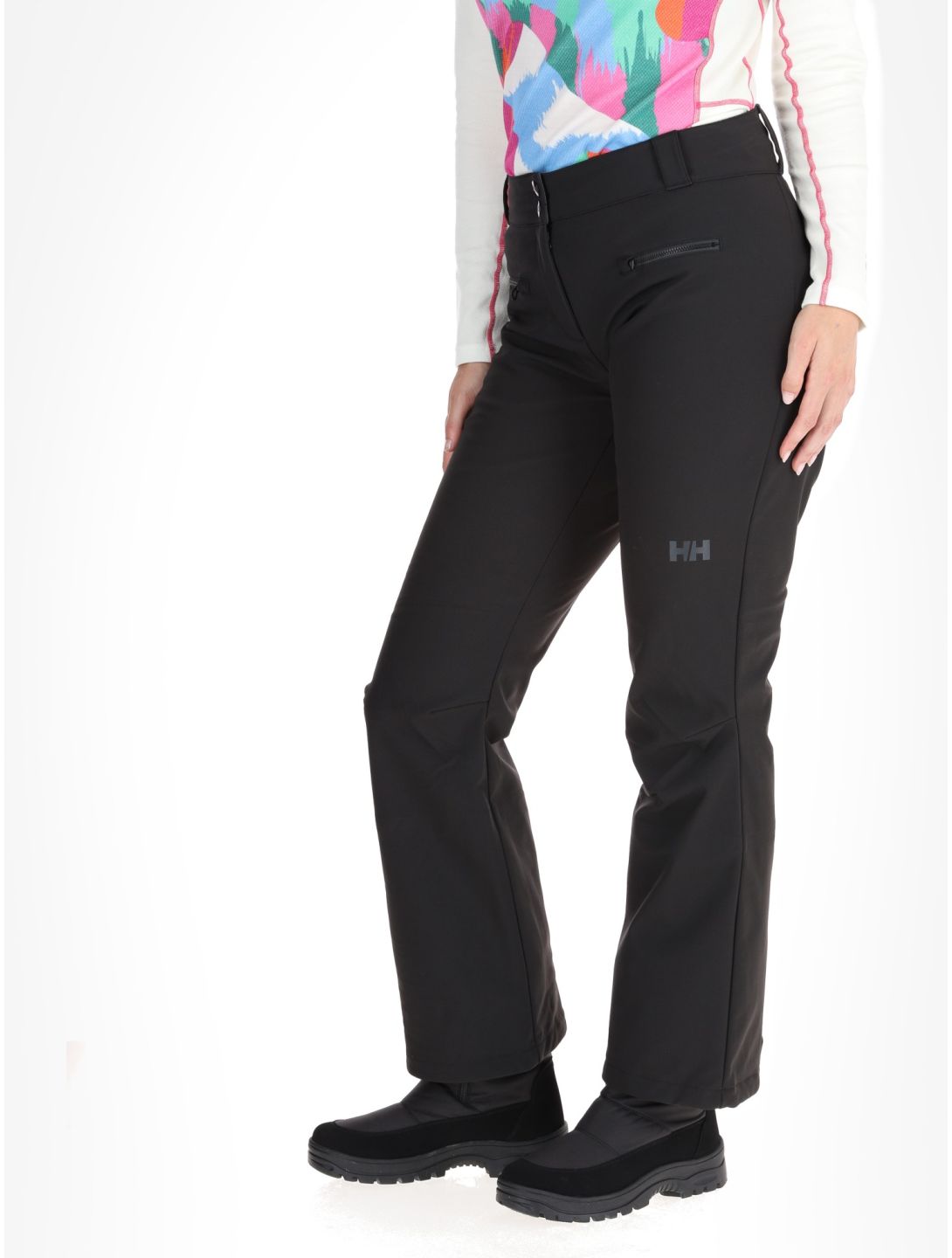 Helly Hansen, W Bellissimo 2 pantaloni da sci softshell donna Black nero 