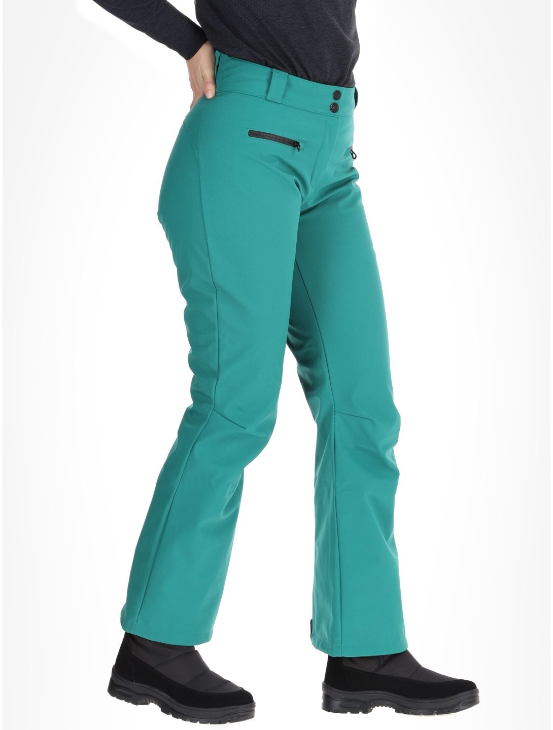 Helly Hansen, W Bellissimo 2 pantaloni da sci softshell donna Emerald verde 