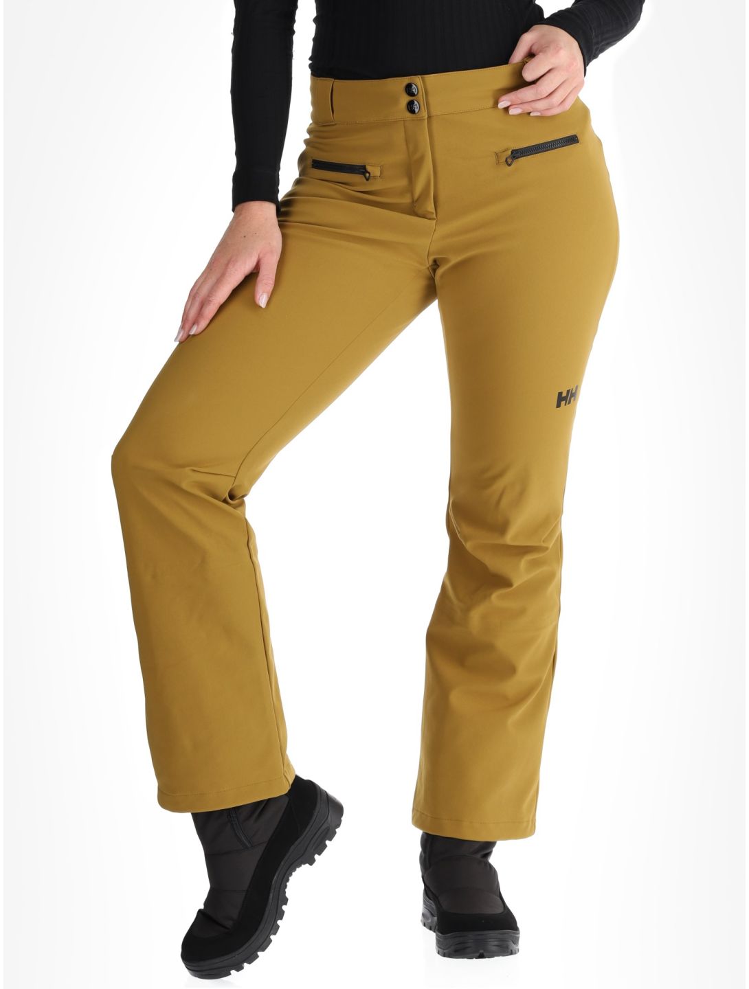 Helly Hansen, W Bellissimo 2 pantaloni da sci softshell donna Lynx marrone 