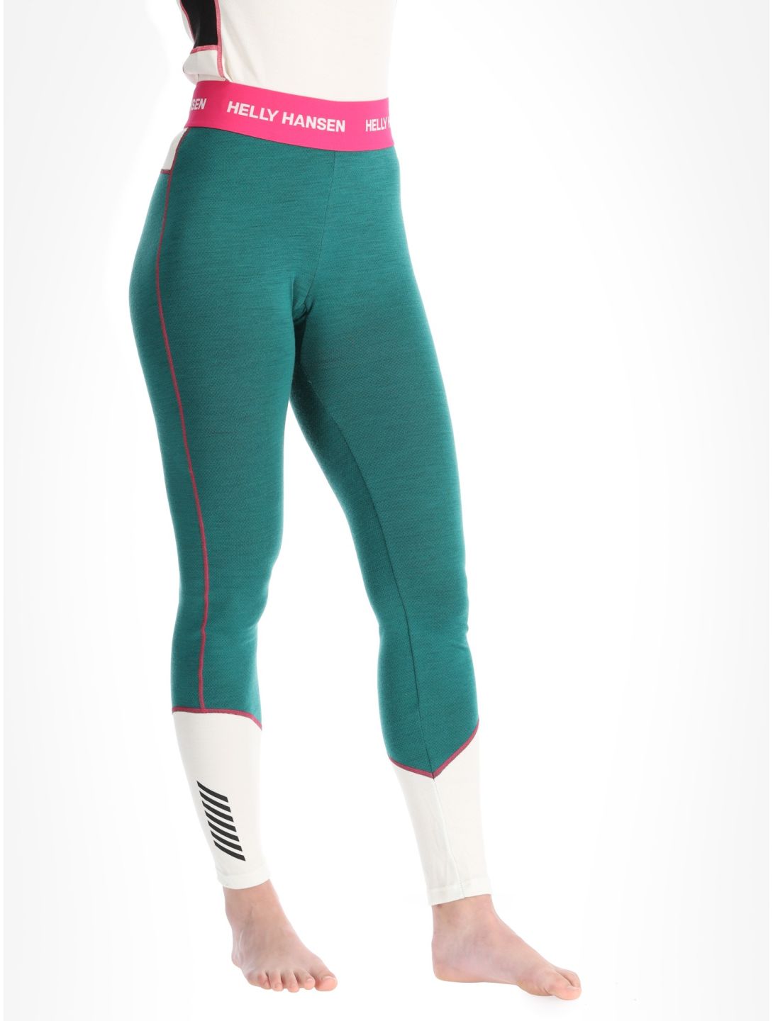 Helly Hansen, W Lifa Merino Midweight pantaloni termici donna Emerald verde 