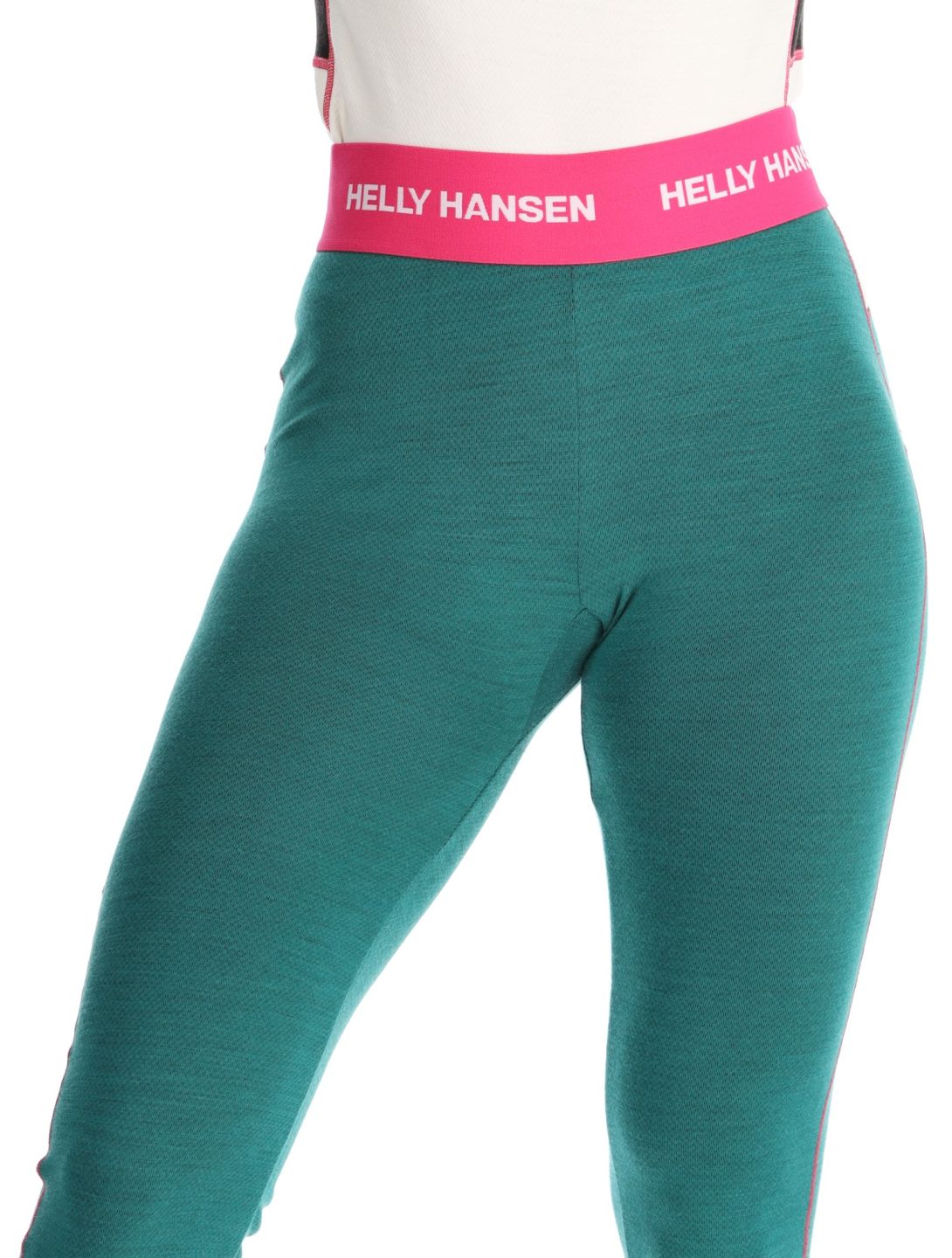 Helly Hansen, W Lifa Merino Midweight pantaloni termici donna Emerald verde 