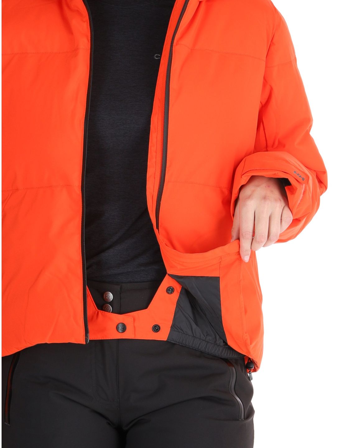 Helly Hansen, W Nora Short Puffy giacca sci donna Cherry Tomato arancio 