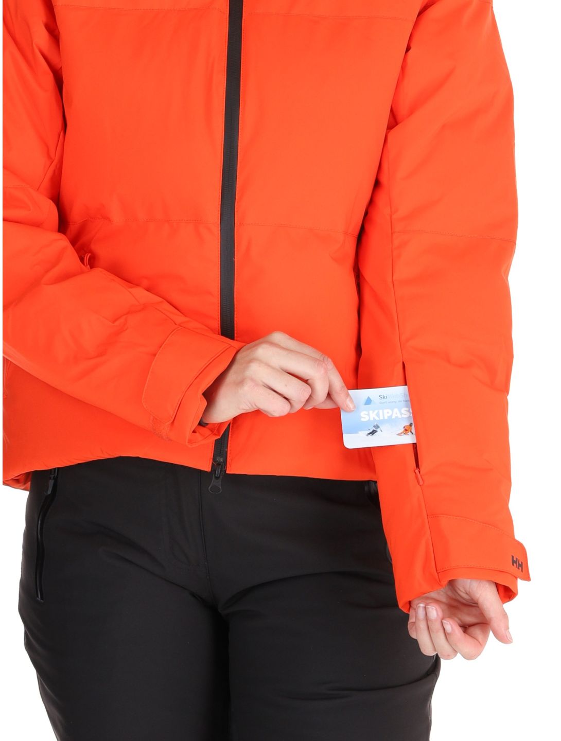 Helly Hansen, W Nora Short Puffy giacca sci donna Cherry Tomato arancio 