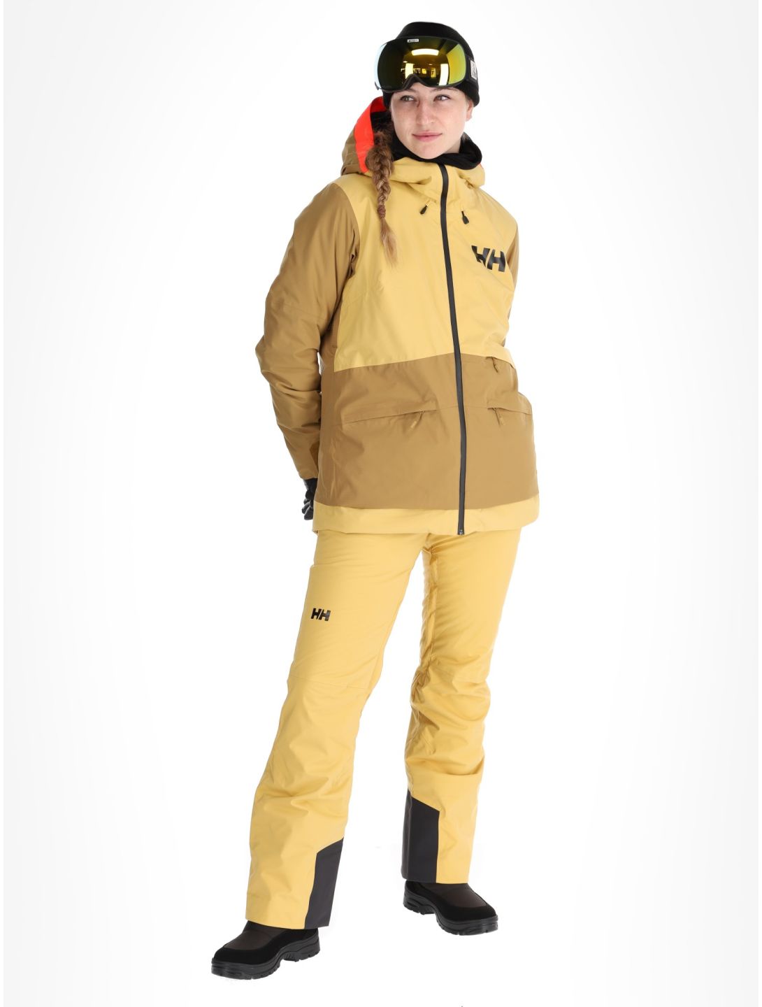 Helly Hansen, W Powchaser 2.0 giacca sci donna Sand giallo 