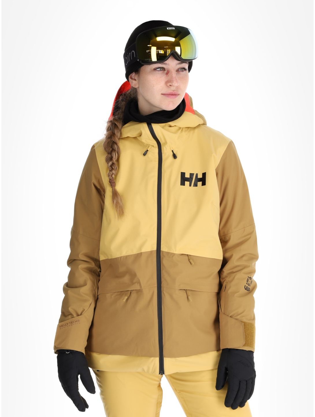 Helly Hansen, W Powchaser 2.0 giacca sci donna Sand giallo 