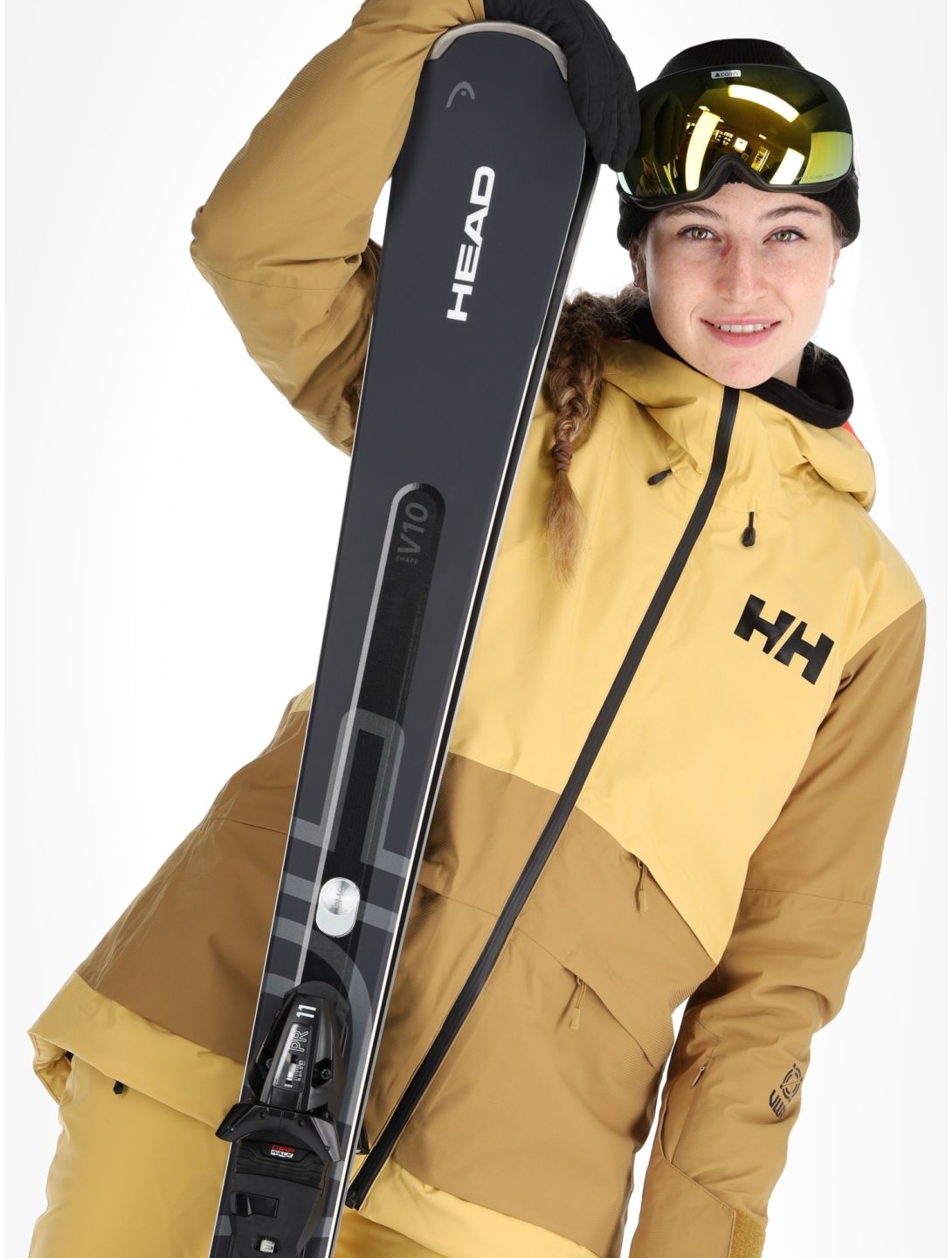 Helly Hansen, W Powchaser 2.0 giacca sci donna Sand giallo 