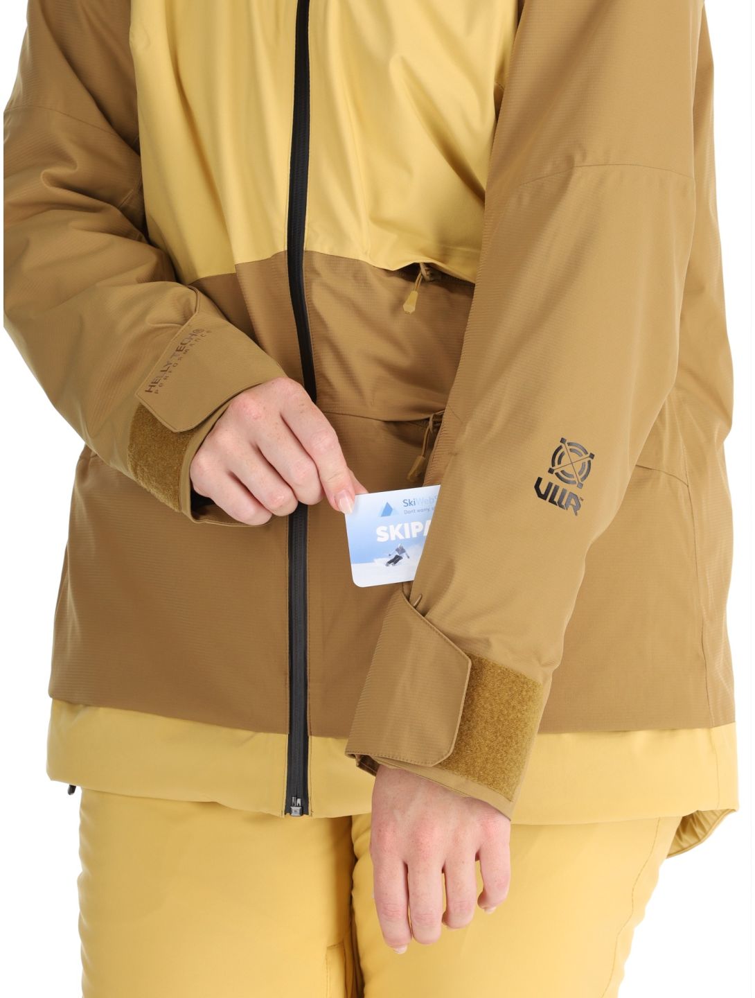 Helly Hansen, W Powchaser 2.0 giacca sci donna Sand giallo 