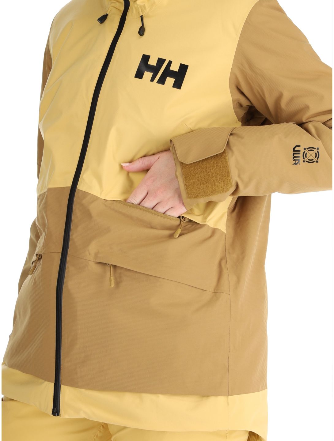 Helly Hansen, W Powchaser 2.0 giacca sci donna Sand giallo 