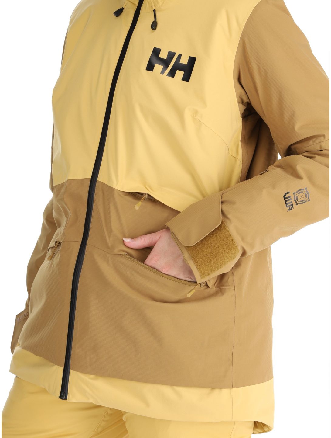 Helly Hansen, W Powchaser 2.0 giacca sci donna Sand giallo 