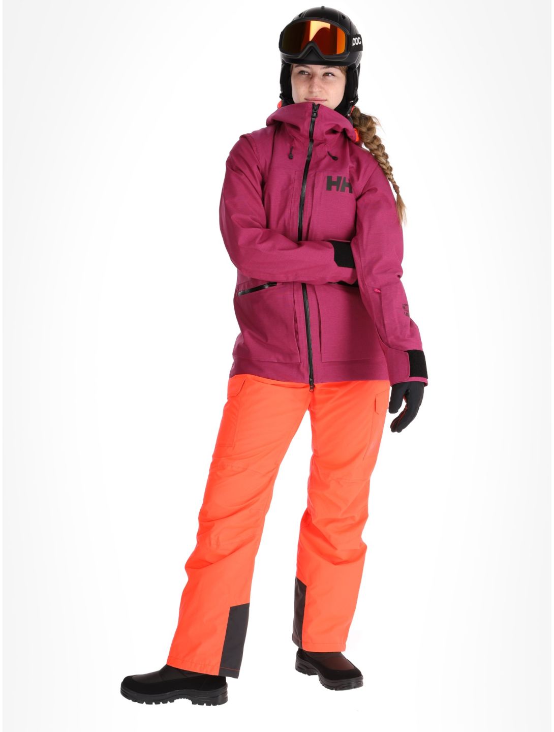 Helly Hansen, W Powderqueen 3.0 giacca sci donna Magenta viola 