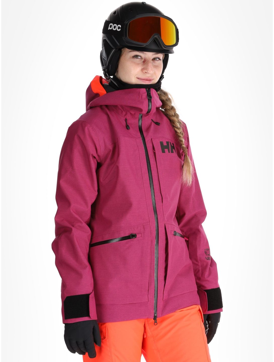 Helly Hansen, W Powderqueen 3.0 giacca sci donna Magenta viola 