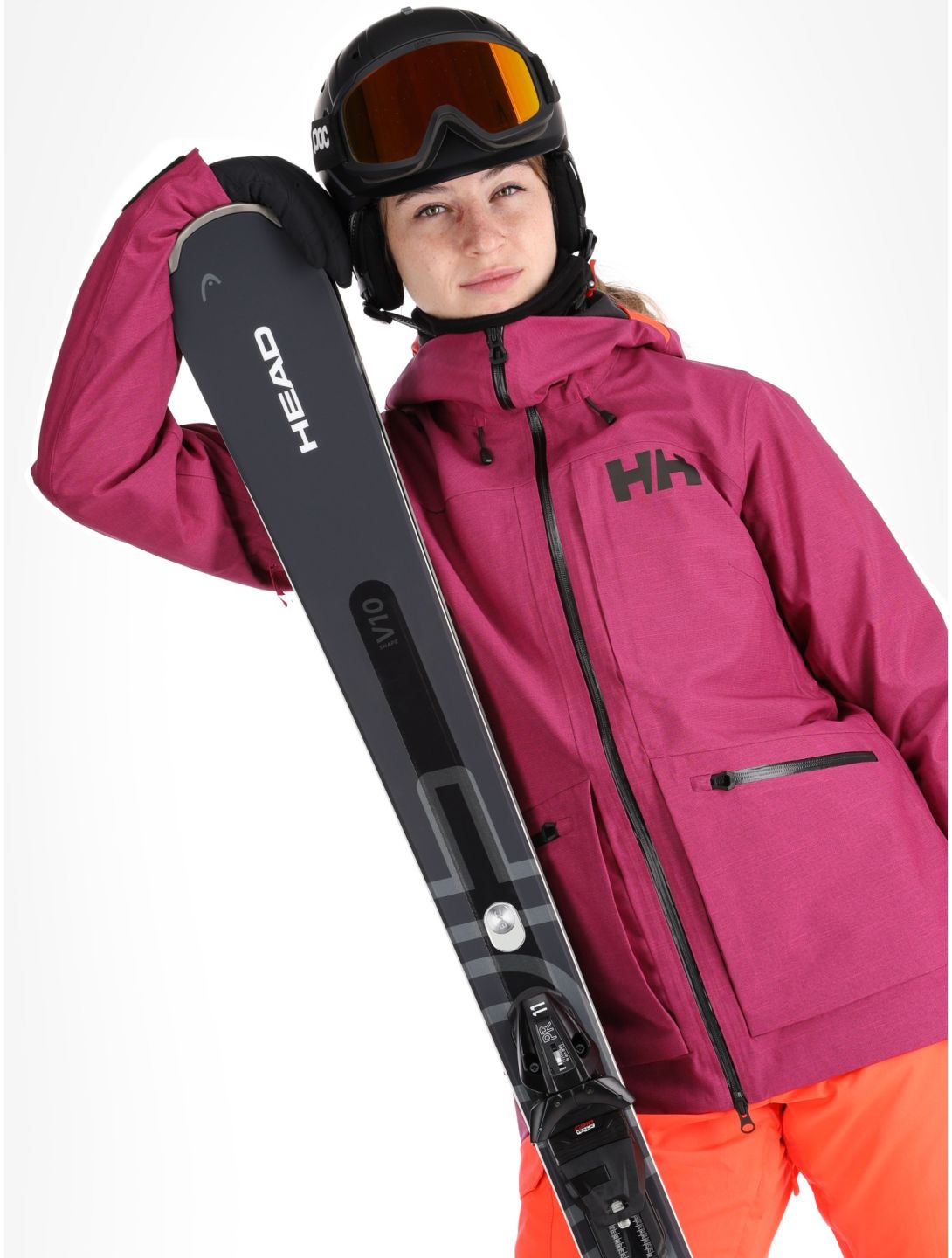 Helly Hansen, W Powderqueen 3.0 giacca sci donna Magenta viola 