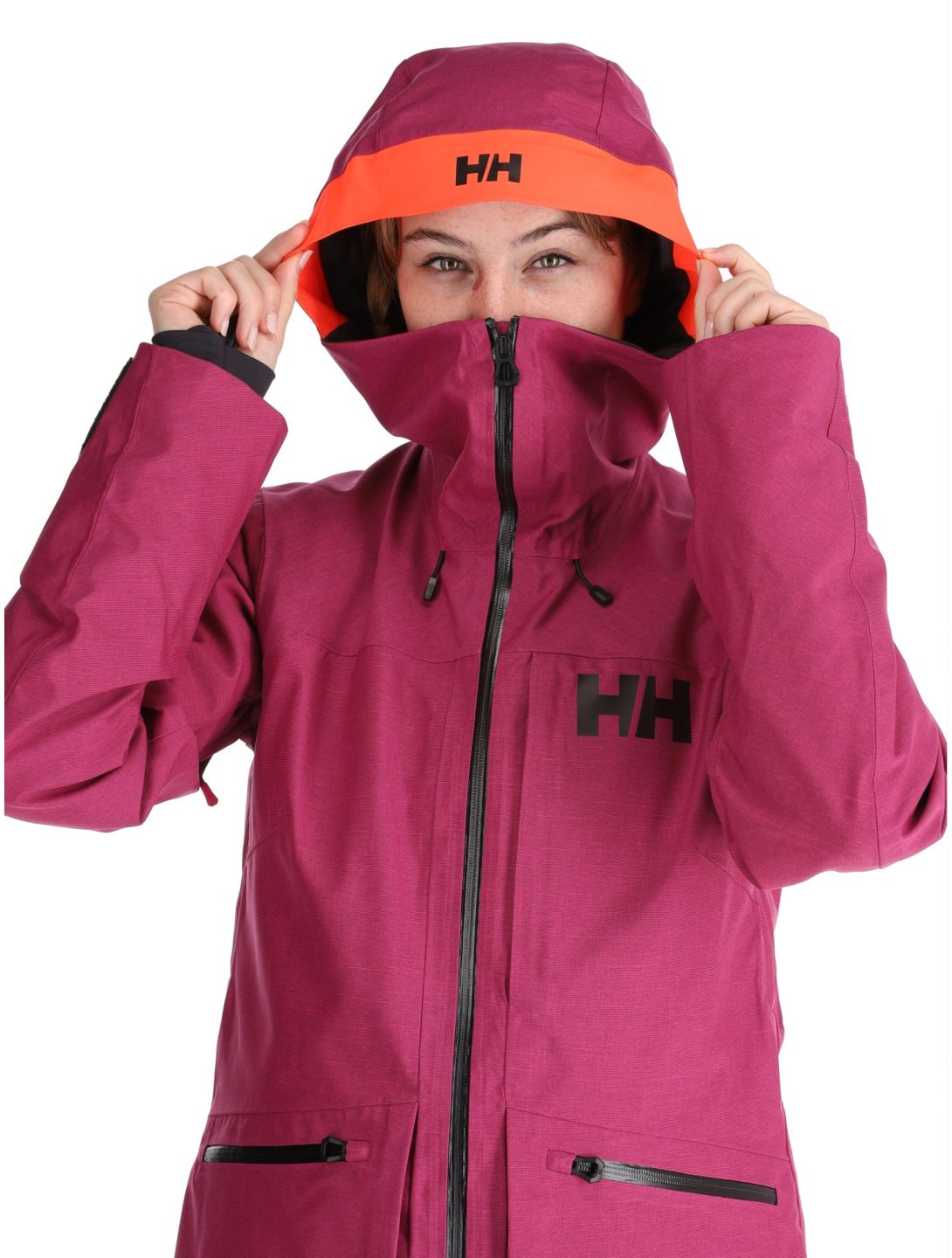 Helly Hansen, W Powderqueen 3.0 giacca sci donna Magenta viola 