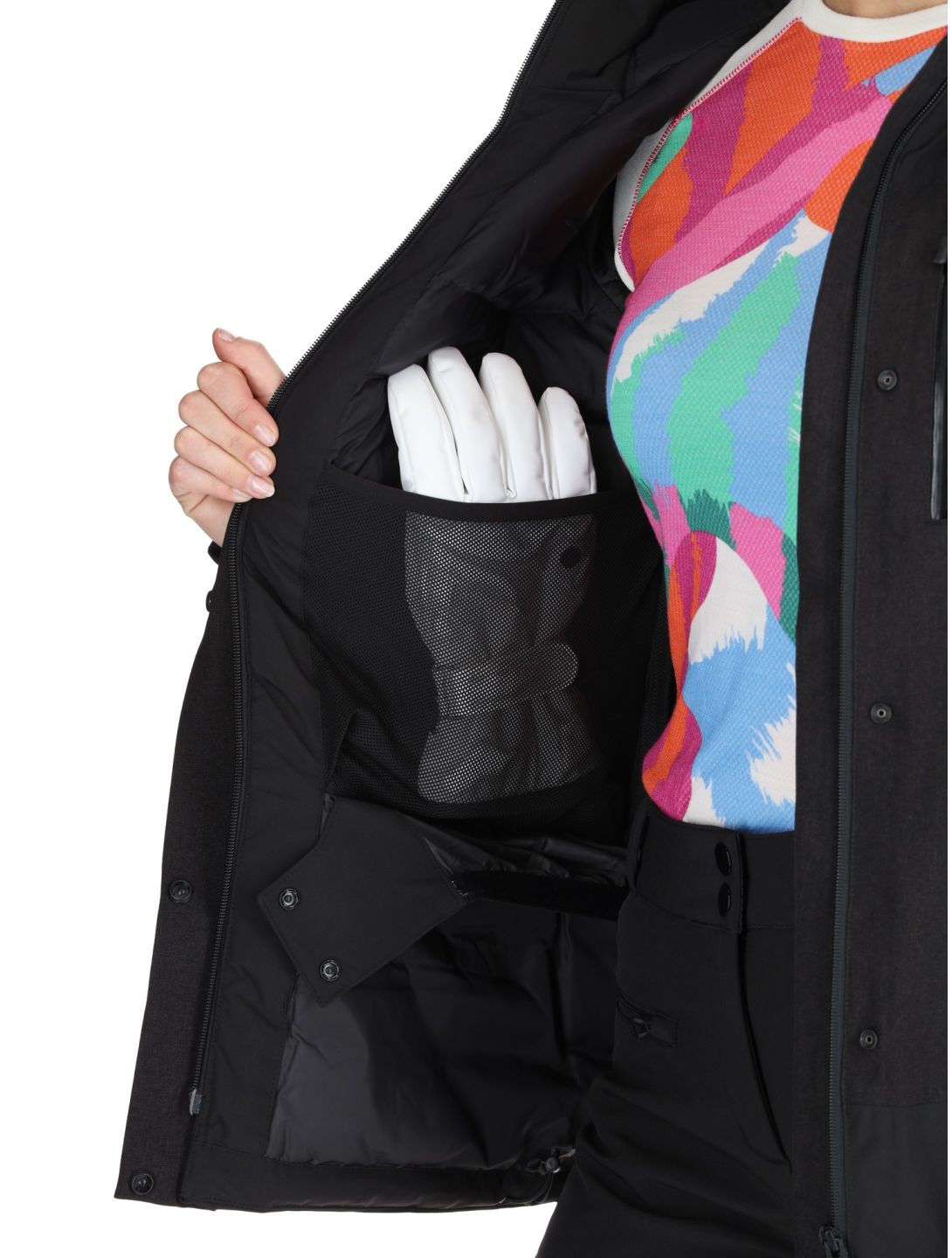 Helly Hansen, W Snowplay Long Insulated giacca sci donna Black nero 