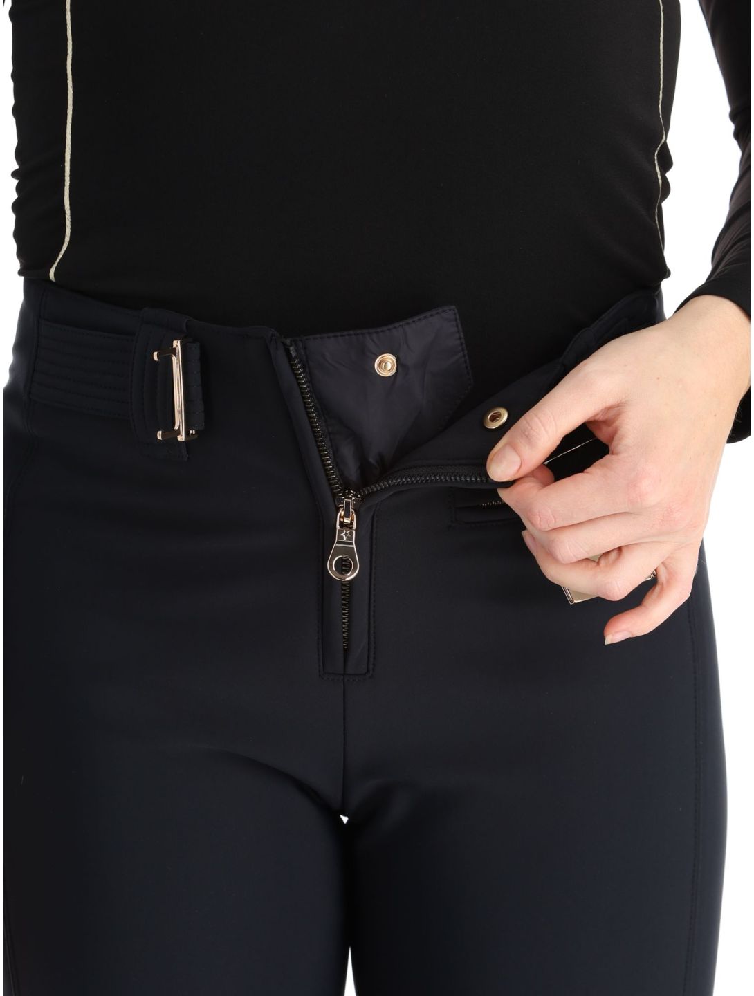 High Society, Lia pantaloni da sci softshell donna Black nero 