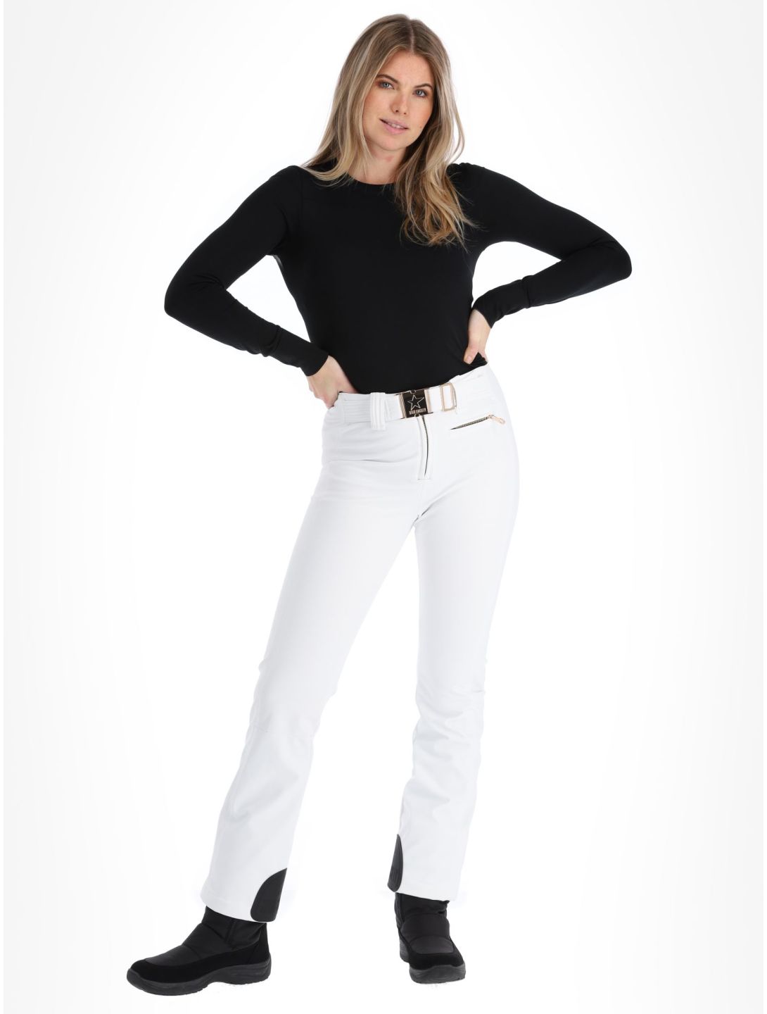 High Society, Lia pantaloni da sci softshell donna White bianco 