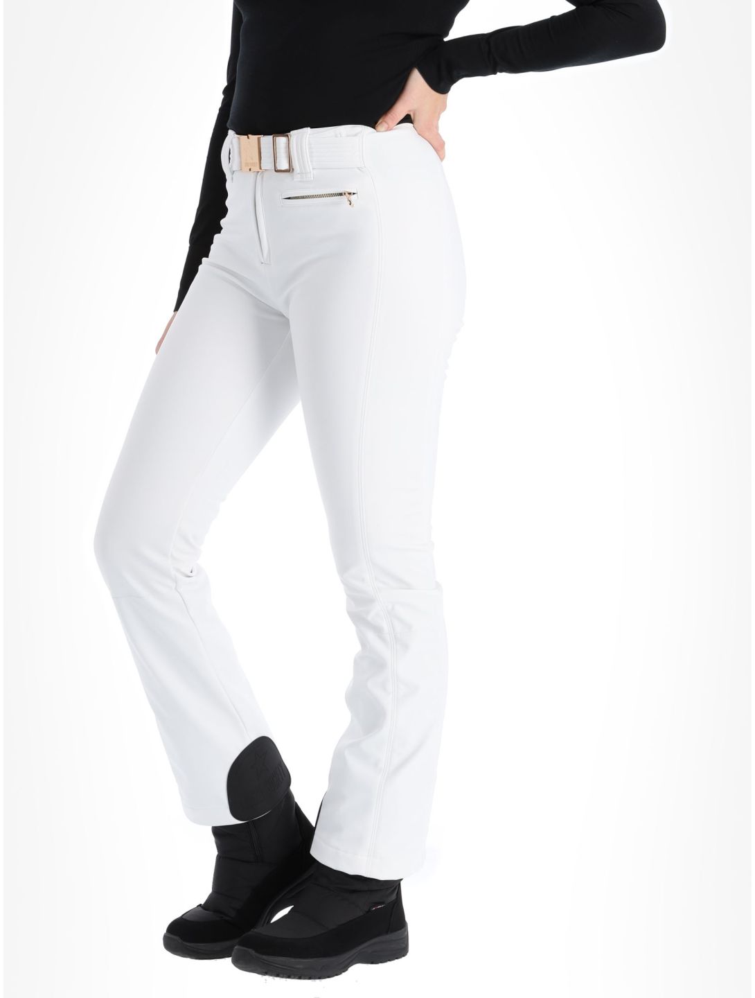 High Society, Lia pantaloni da sci softshell donna White bianco 