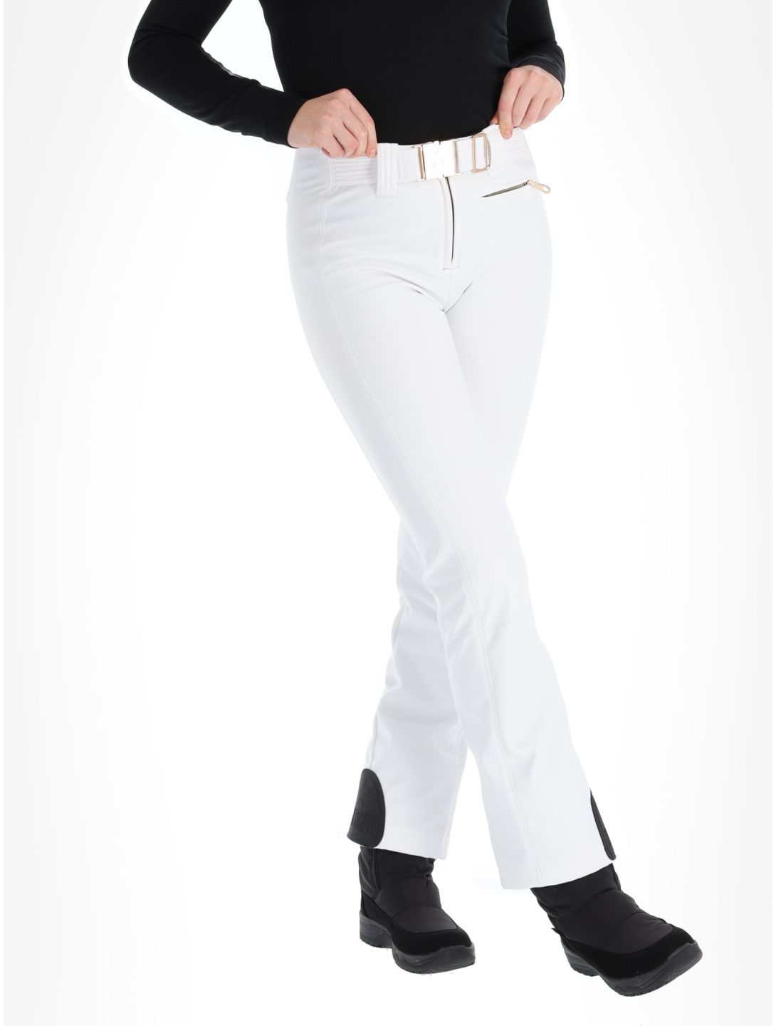 High Society, Lia pantaloni da sci softshell donna White bianco 