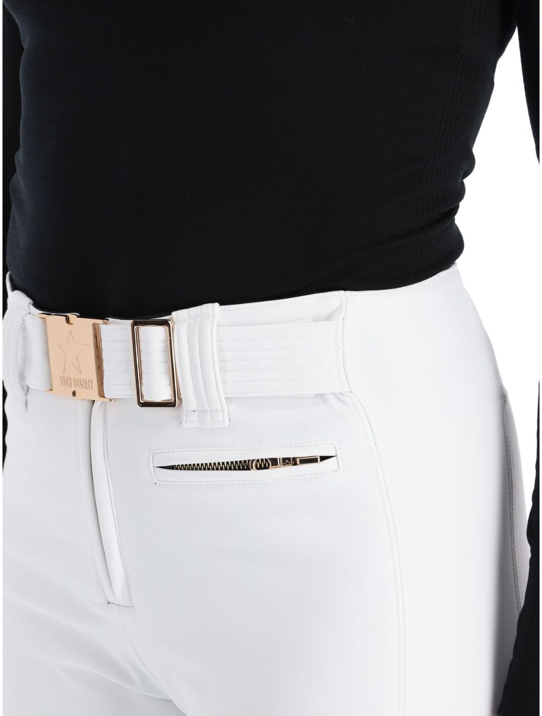 High Society, Lia pantaloni da sci softshell donna White bianco 