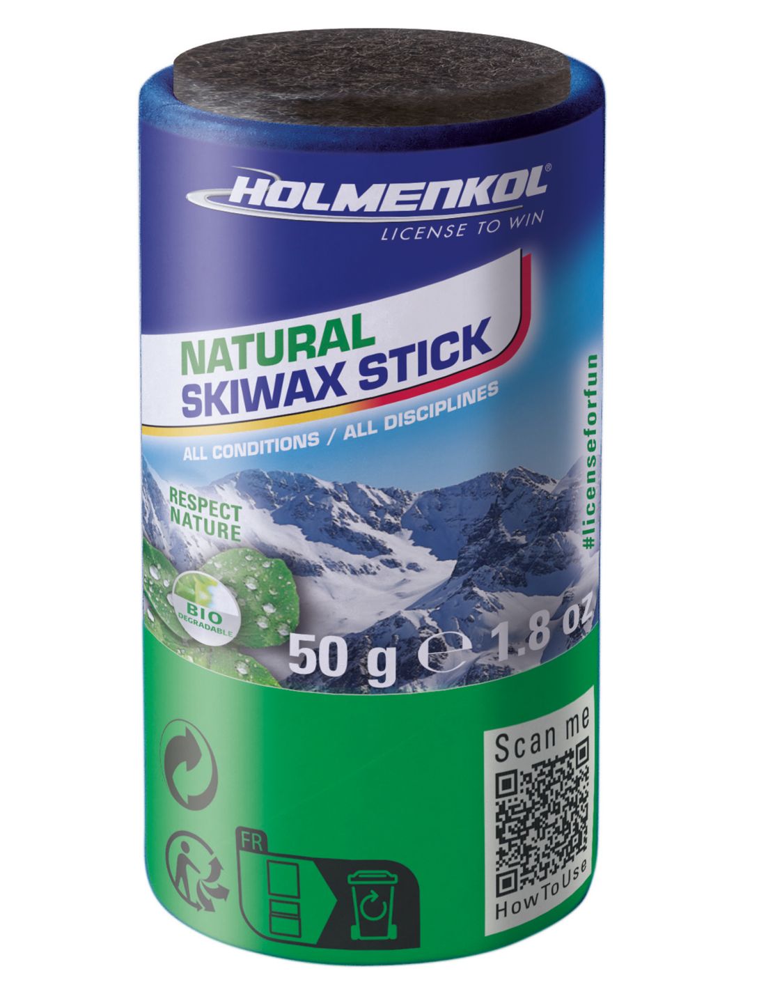 Holmenkol, Natural Skiwax Stick 50g prodotti di manutenzione unisex 