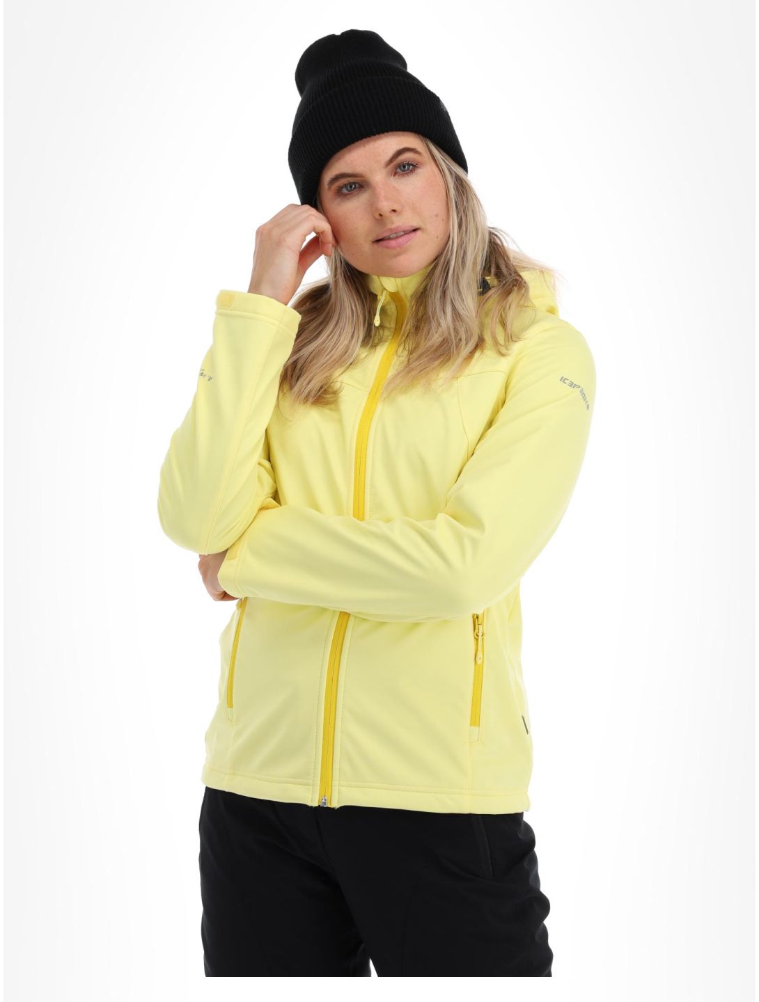 Icepeak, Boise softshell donna pastel giallo 