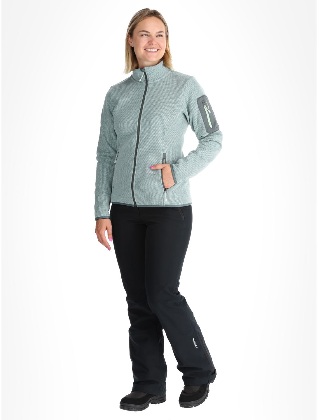 Icepeak, Bowersville gilet donna Light Green verde 