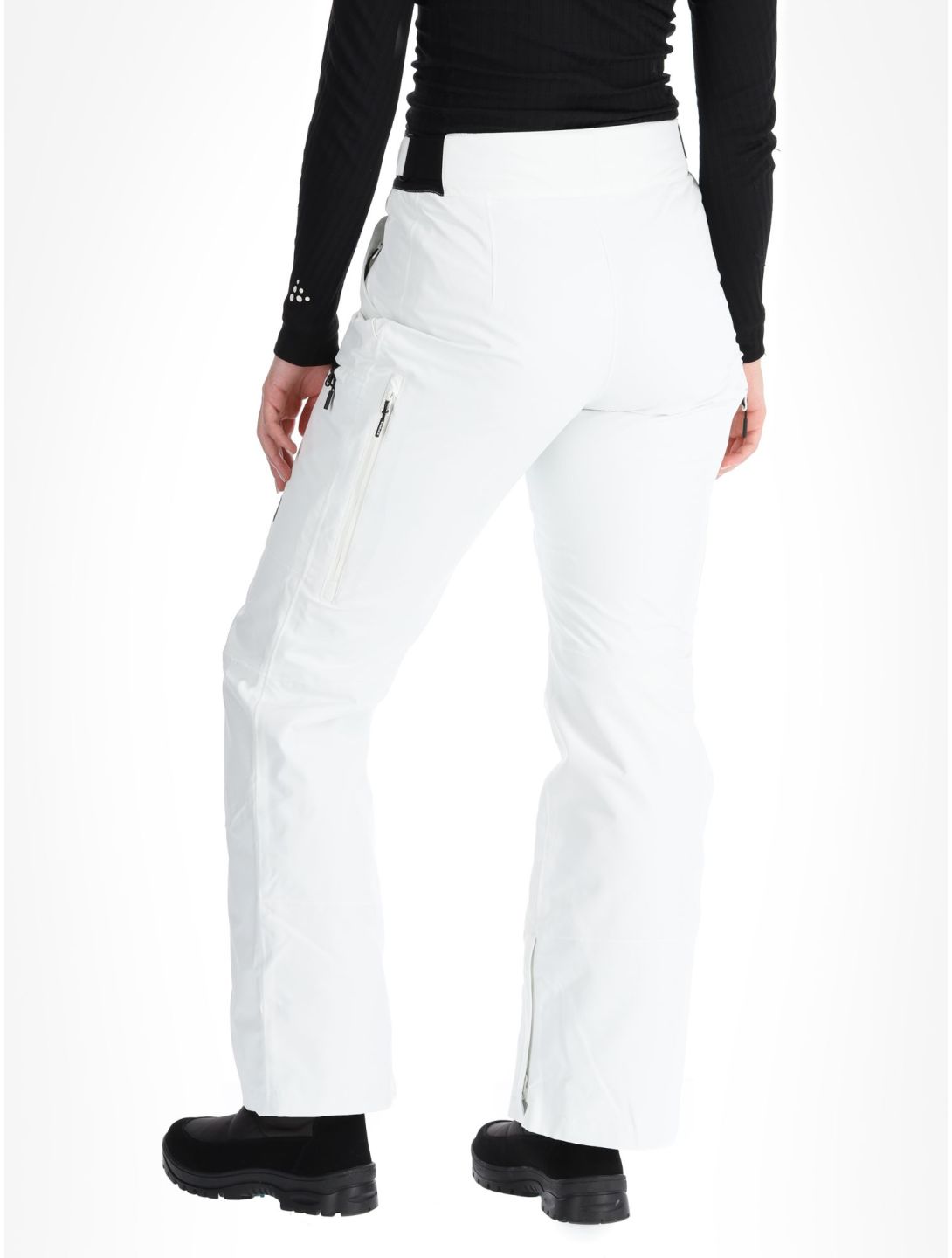 Icepeak, Calau pantaloni da sci senza imbottitura donna Natural White bianco 