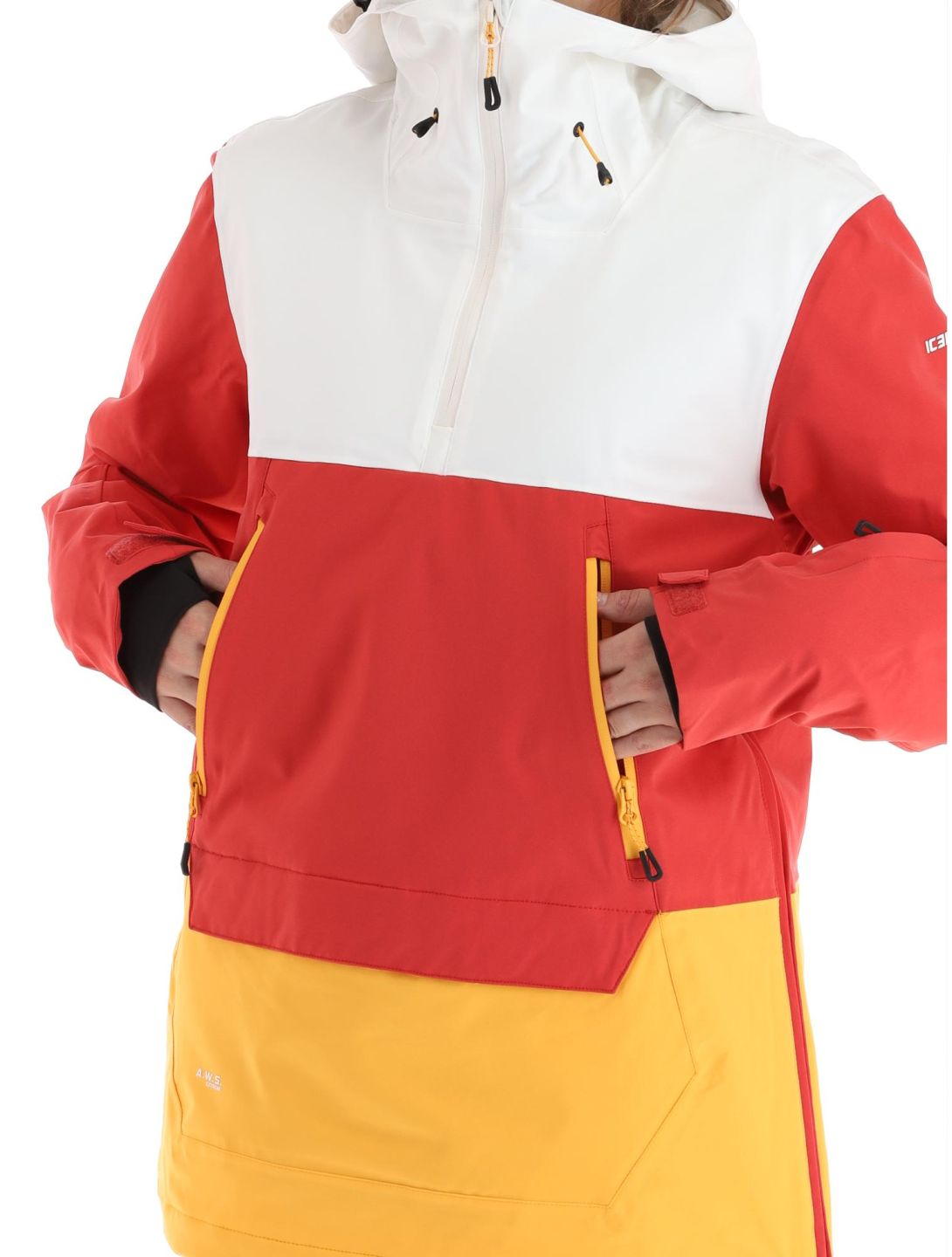 Icepeak, Calio anorak donna Cranberry arancio, bianco, rosso 