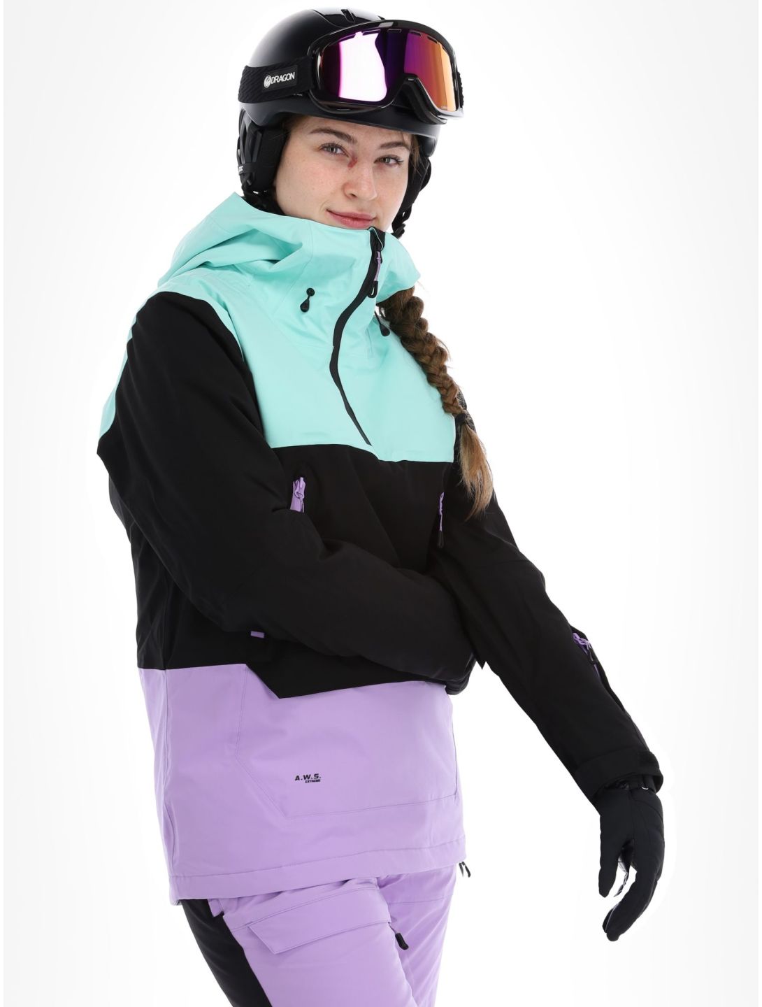 Icepeak, Calio anorak donna Violet nero, verde, viola 